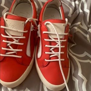 Giuseppe red shoes used as is